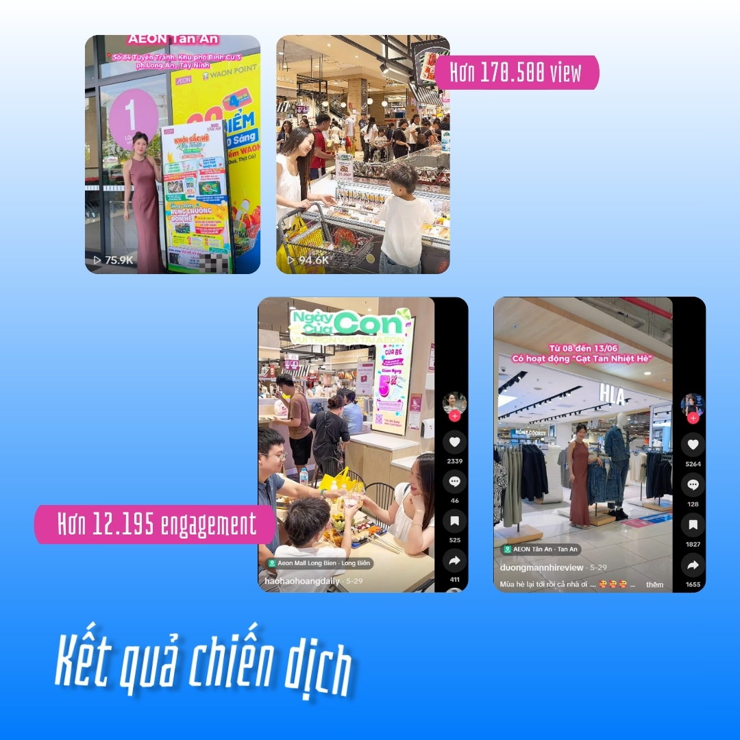 Kết quả chiến dịch đã thành công tạo nên độ phủ về truyền thông cho dự án “Ngày của Con”