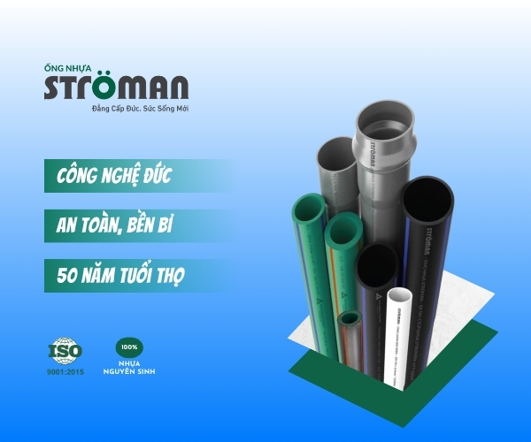 Hình ảnh sản phẩm ống nước Stroman của Tập đoàn Tân Á Đại thành trong chiến dịch booking KOL giai đoạn 12/2025 - 1/2026