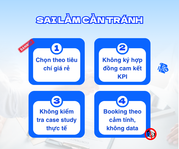 Bốn sai lầm nên tránh khi lựa chọn hợp tác với agency booking KOC 